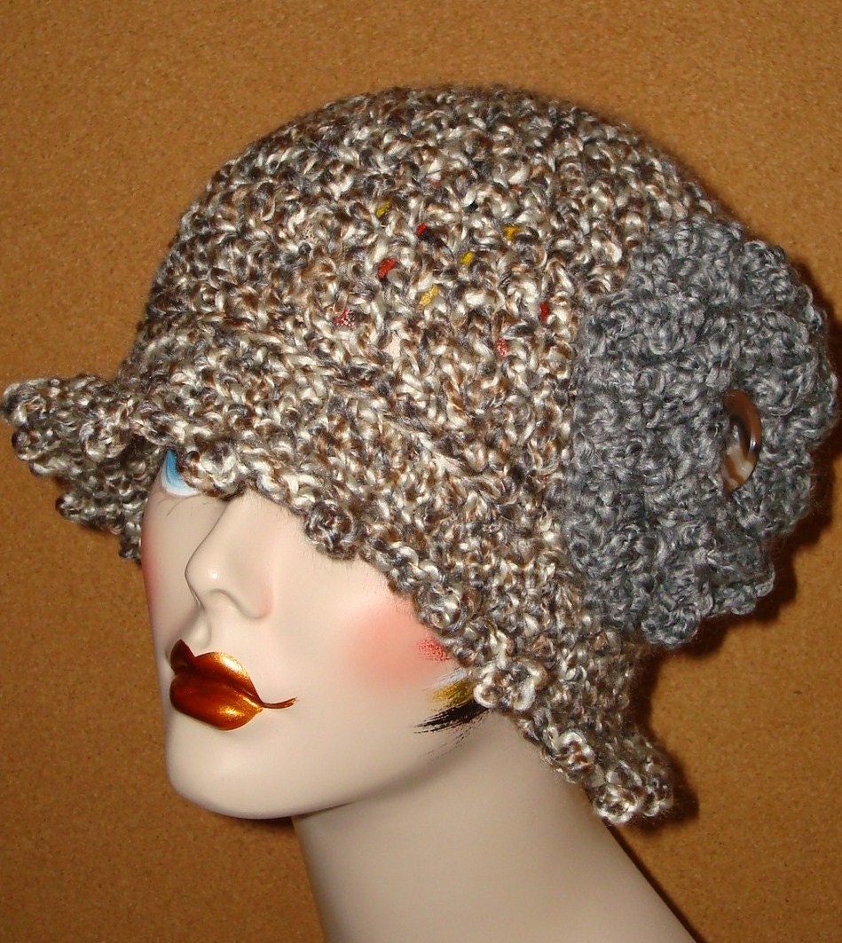Pattern-Crochet Edwardian Claire Style Cloche Flapper in PDF Format Digital Download  (Hat pattern only)