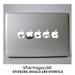 Mustache Set 1 laptop decal by Suzie Automatic