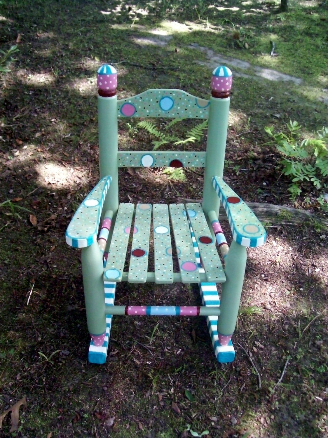 Hand Painted Princess Rocking Chair