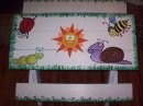 Hand Painted Child Size Picnic Table Bug Design