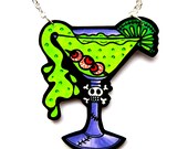 Zombie cocktail necklace by Dolly Cool