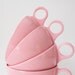Vintage Mid Century PINK MELMAC Tea Cups (Set of 4)