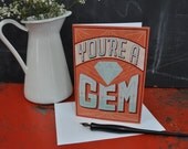 You're A Gem - Single Card