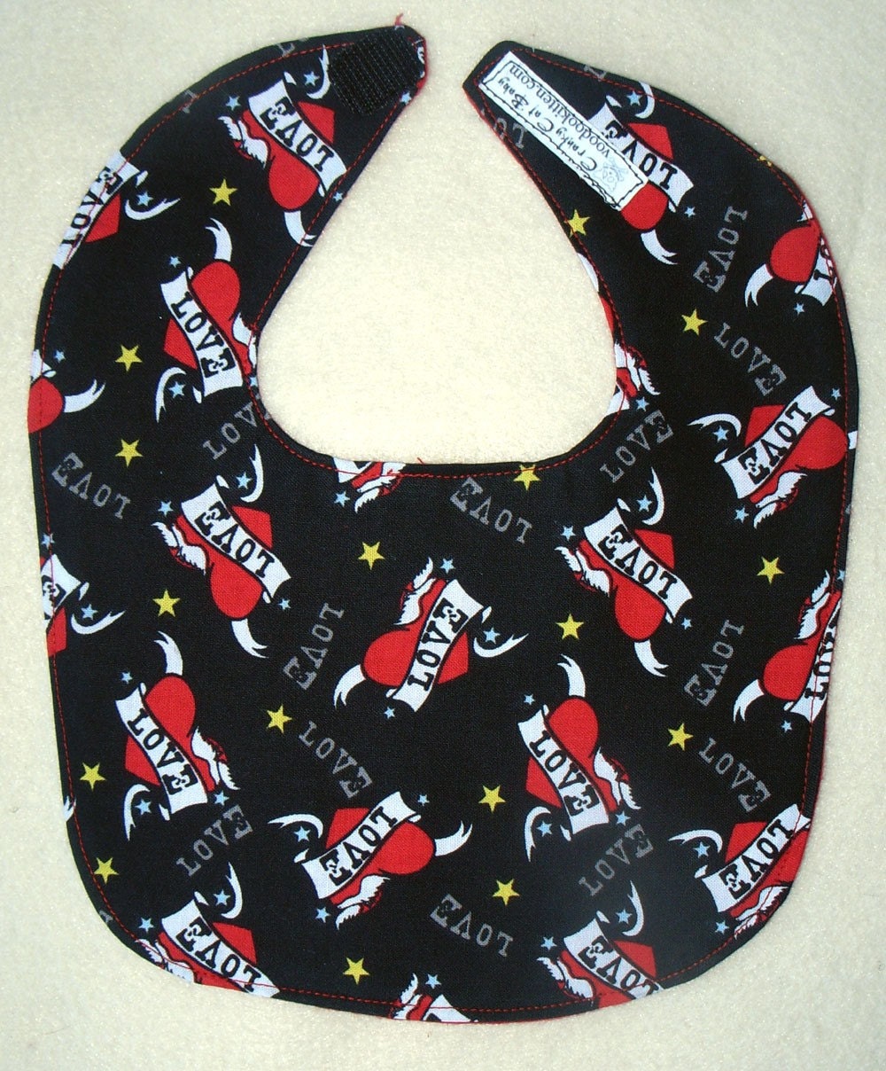 Boutique Baby Bib - Love Tattoo - Small
