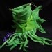 large Cthulhu drawstring dice bag- Wristlet Purse- for Lovecraft fans- Dungeons and Dragons dice or Warhammer miniatures custom made