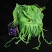 large Cthulhu drawstring dice bag- Wristlet Purse- for Lovecraft fans- Dungeons and Dragons dice or Warhammer miniatures custom made