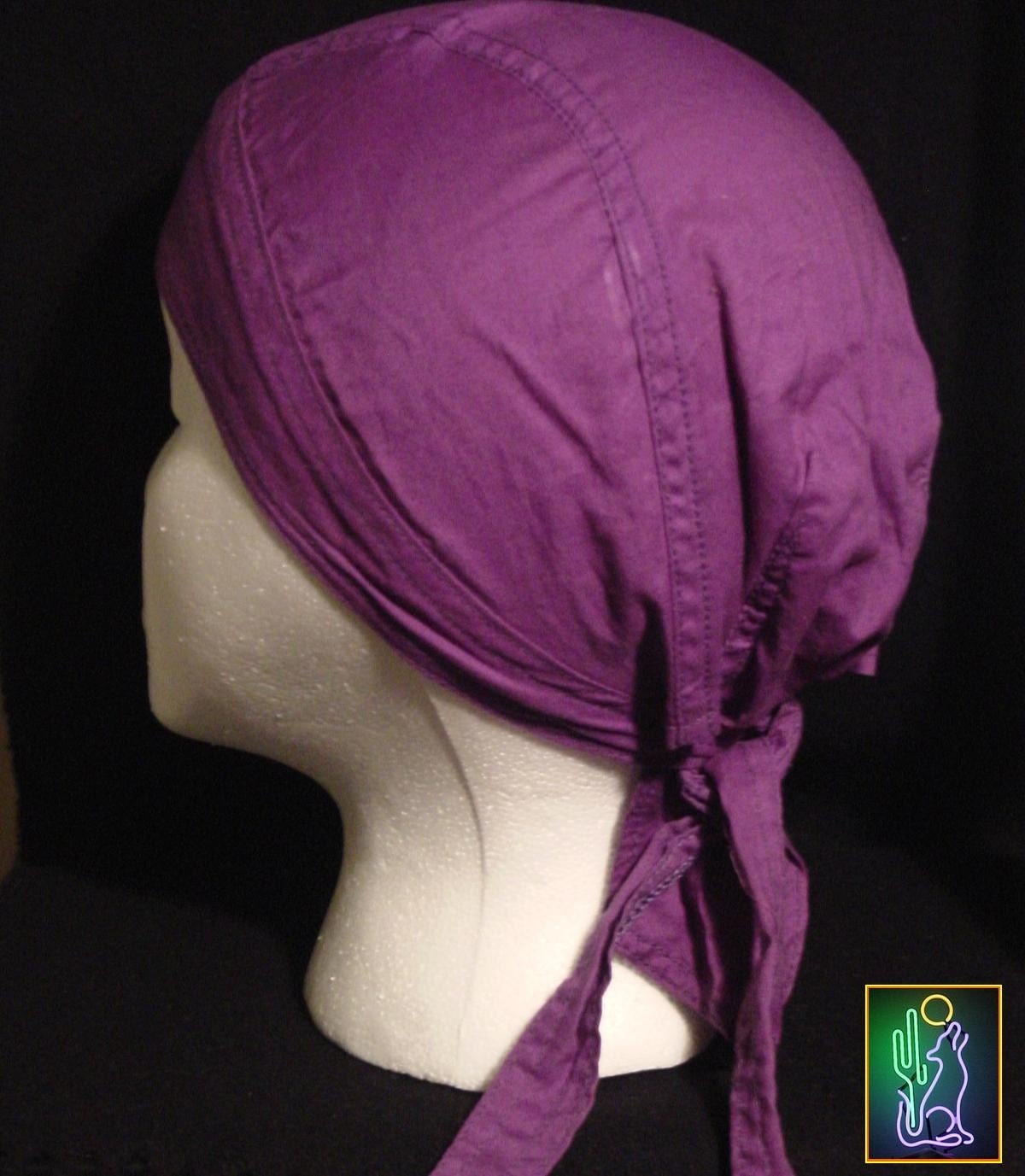 Solid Purple Skull Cap  VINTAGE