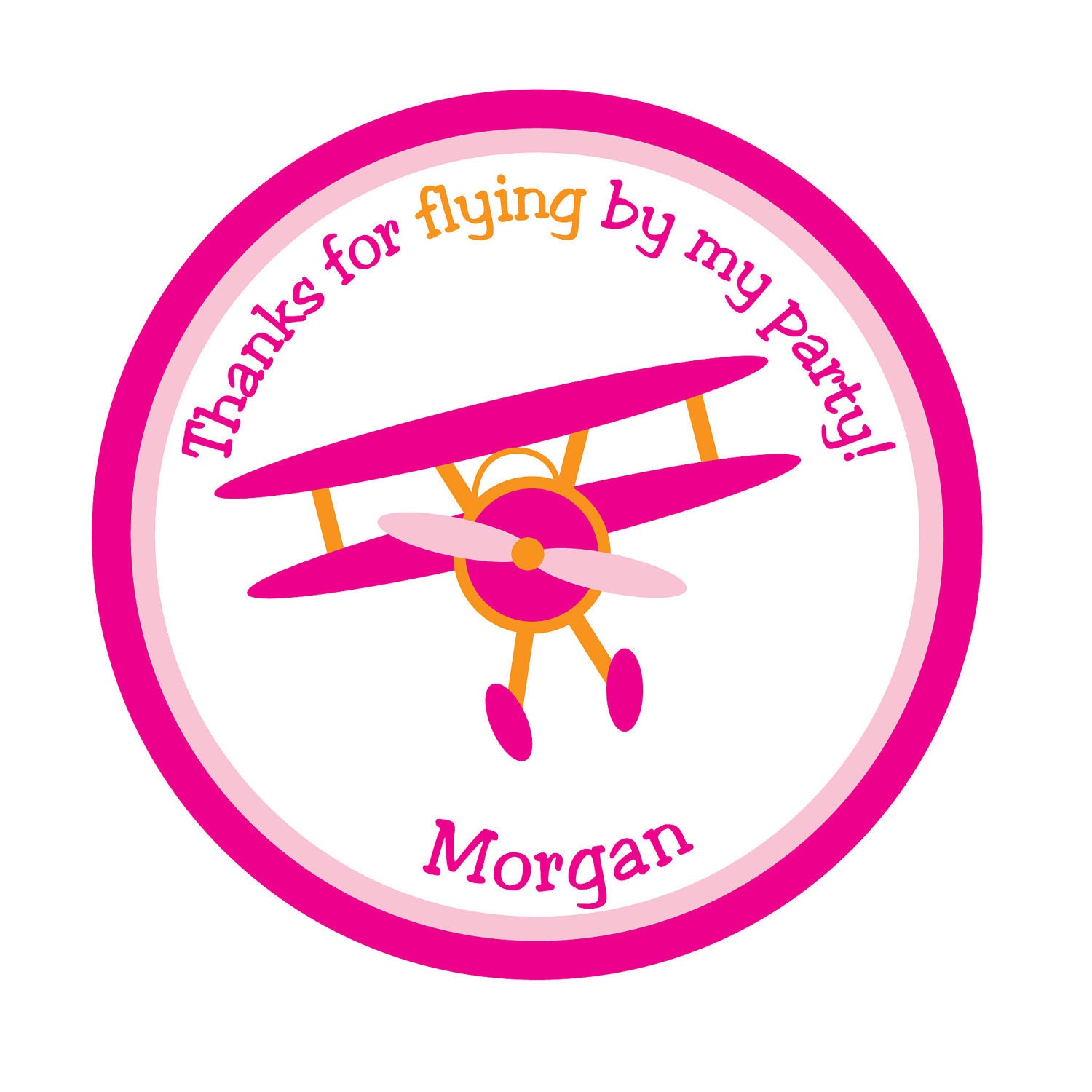 Personalized Stickers, Airplane,Treat bag,Children, Kids,Party, Favor stickers,Personalized Stickers Set of 24 Il_170x135