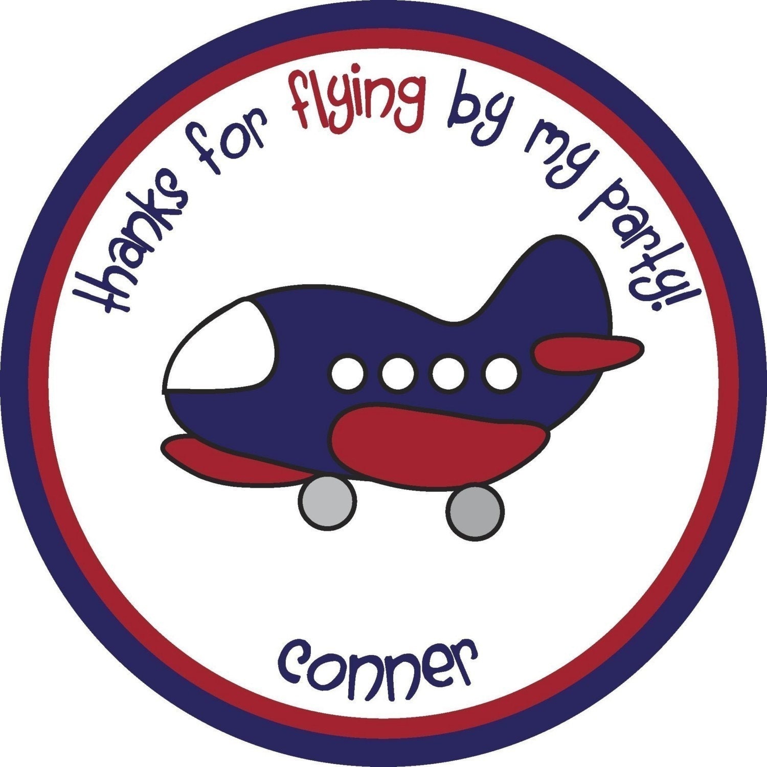 Personalized Stickers, Airplane, Treat bag, Birthday, Address, Children,Party, Favor stickers, Seals,Tags,Personalized Stickers set of 24 Il_570xn