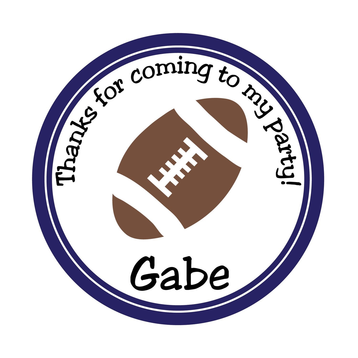 Personalized Stickers, Football, Sports, Treat bag, Birthday, Children, Favor stickers, Personalized Sticker Labels 24 Il_570xn