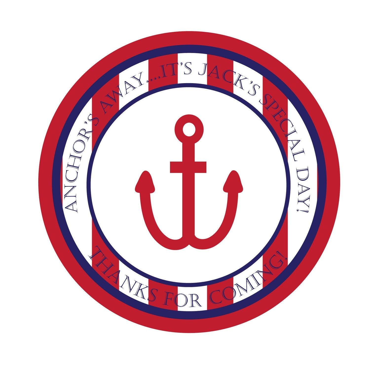 Birthday Stickers, Pirate Party, Nautical theme,Birthday,Children, Kids, Party, Favor stickers,Tags, Personalized Stickers Set of 60 Il_570xn