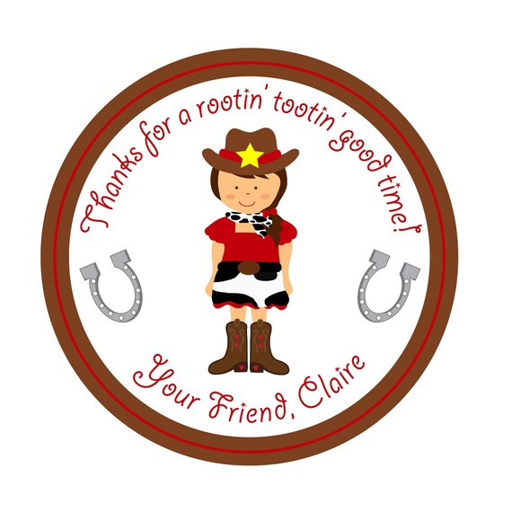 Birthday, Cowboy, Western party, Personalized Stickers,Children, Party, Favor stickers,Labels,Sticker Labels Set of 24 Il_570xn