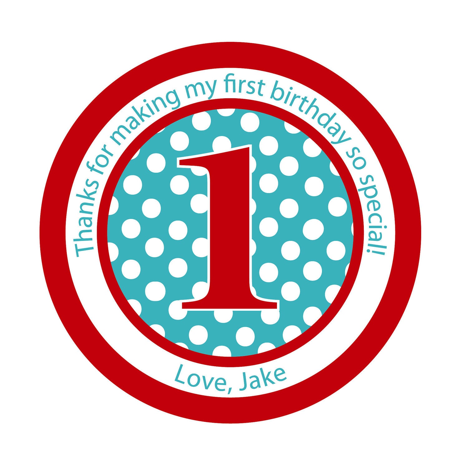 Birthday,Personalized Stickers,Polka dots,labels, Birthday, Children, Party, Favor stickers Personalized Sticker Labels Set of 50 Il_570xn