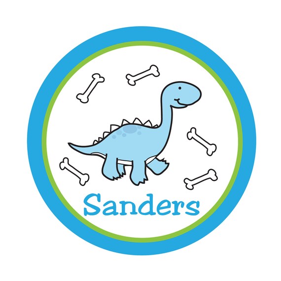 Personalized Stickers, Dinosaur Stickers,Name Sticker, Sticker labels, Personalized Stickers Set of 24 Il_570xn