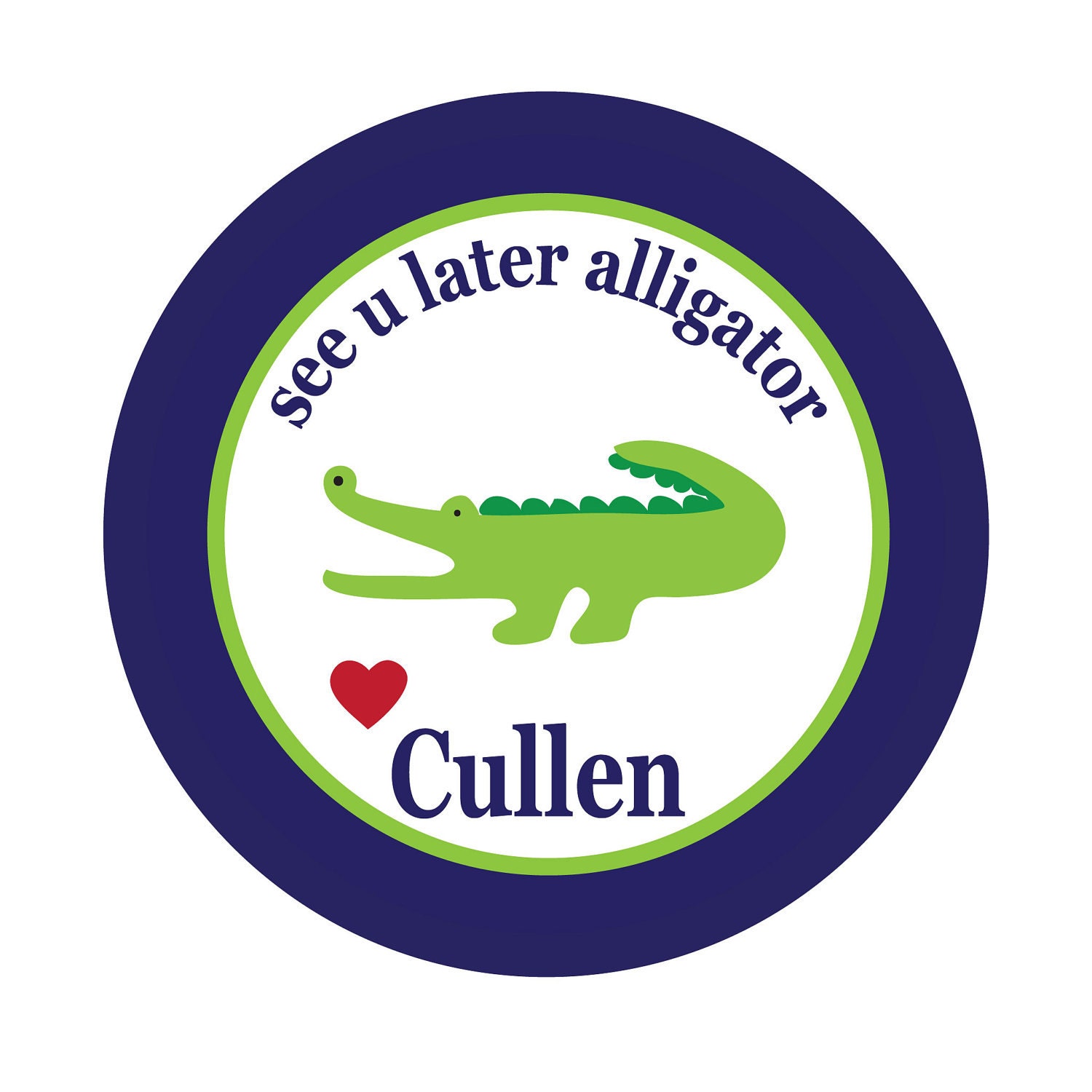 Alligator,Gator, Gift, Polka dots, Kids, Party, Favor stickers,Personalized Sticker Labels Set of 24 Il_570xn