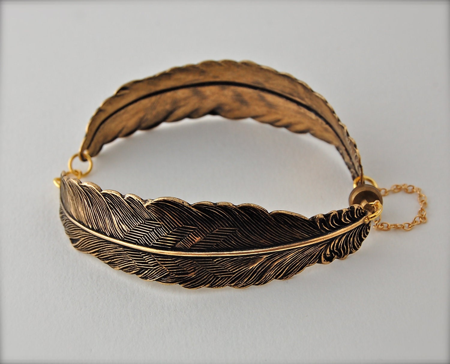 Gold Feathers Bracelet