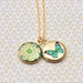 The Tiniest Floral and Butterfly Lockets Duo Necklace