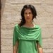 Convertible top or 3  ways to wear your summer top in spring green