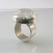 The Ice Galaxy - sterling silver and glass ring