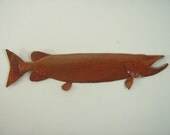Musky / Pike Metal Wall Sculpture Lodge Cottage Lake Cabin Art