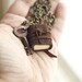 Mini Leather Journal Necklace with Antique Key