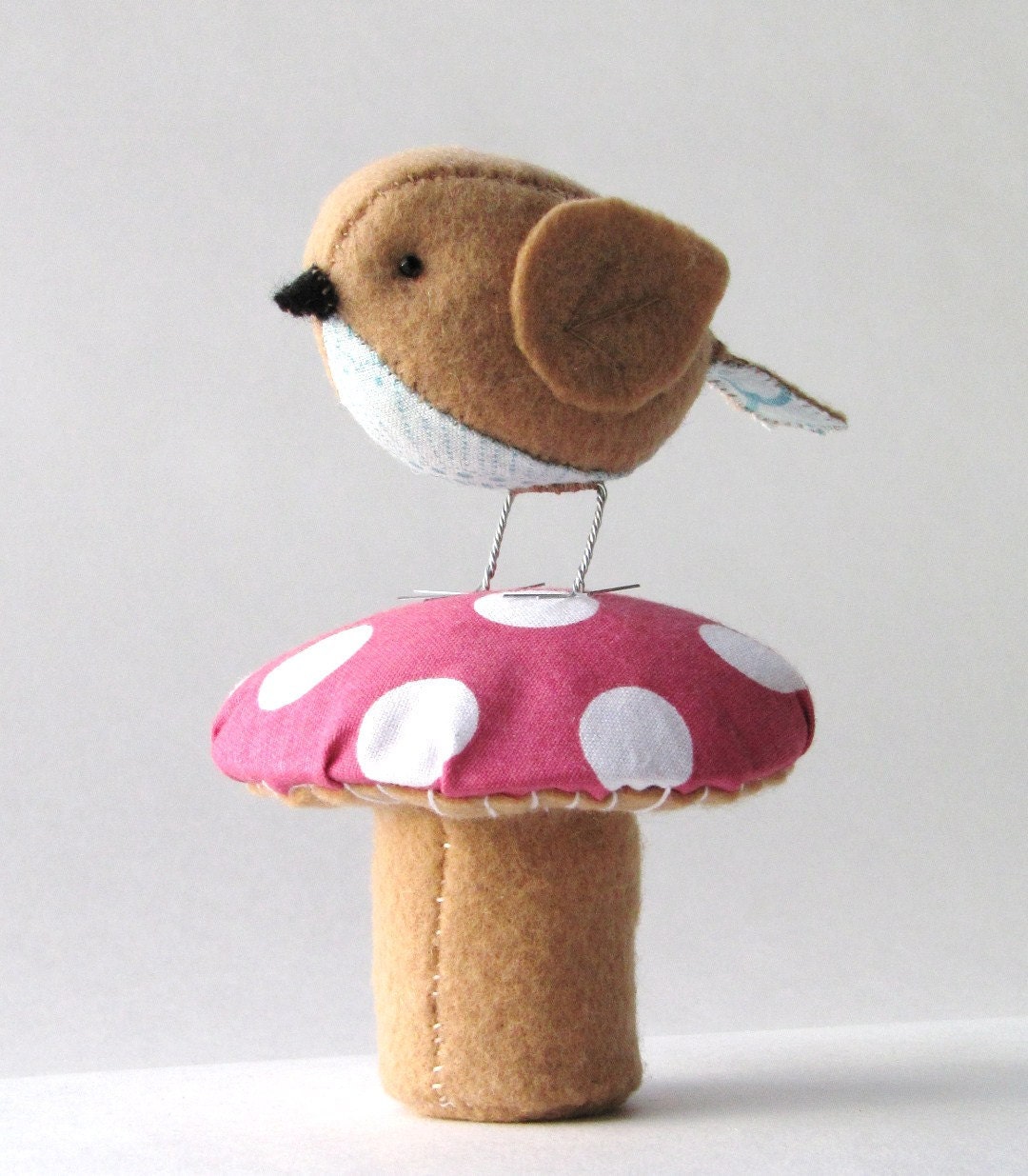 The Fat Sparrow & Terrific Toadstool PDF pattern set of 2