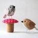The Fat Sparrow & Terrific Toadstool PDF pattern set of 2