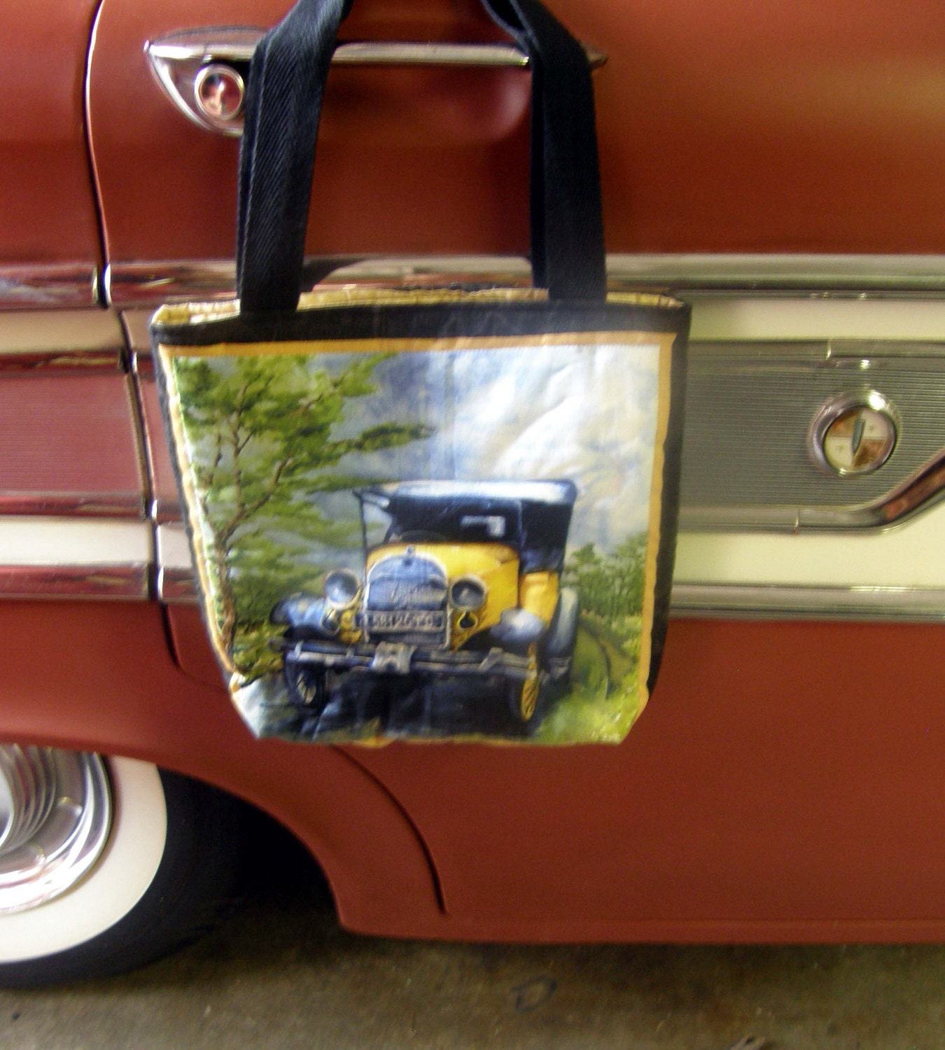 Antique Auto Tote or Purse