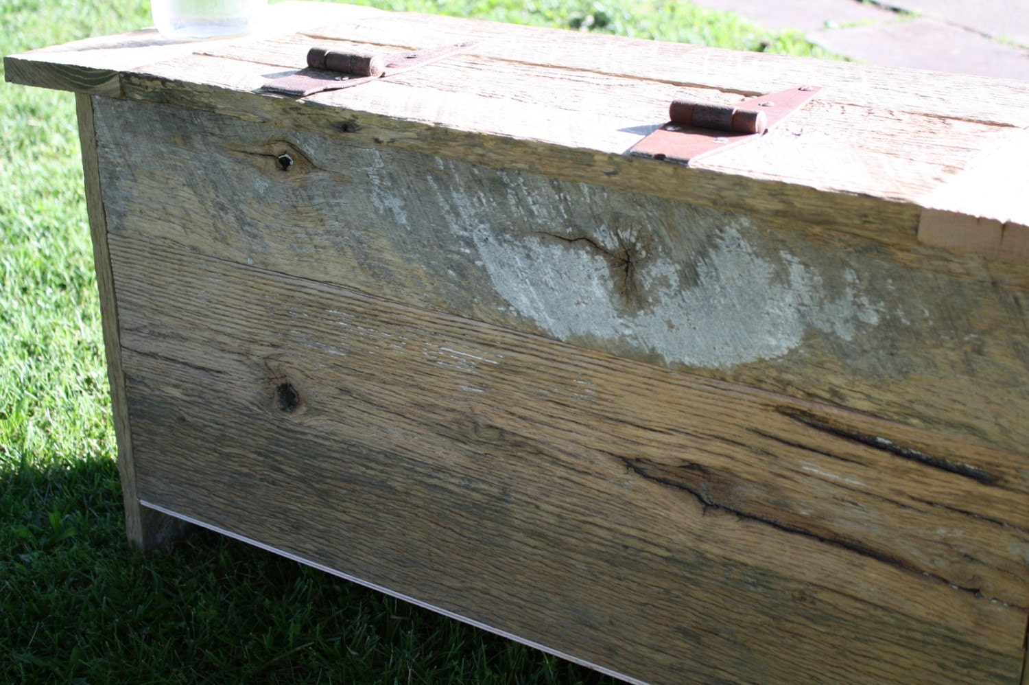 Rustic Barn Wood Storage Chest, Table or Bench