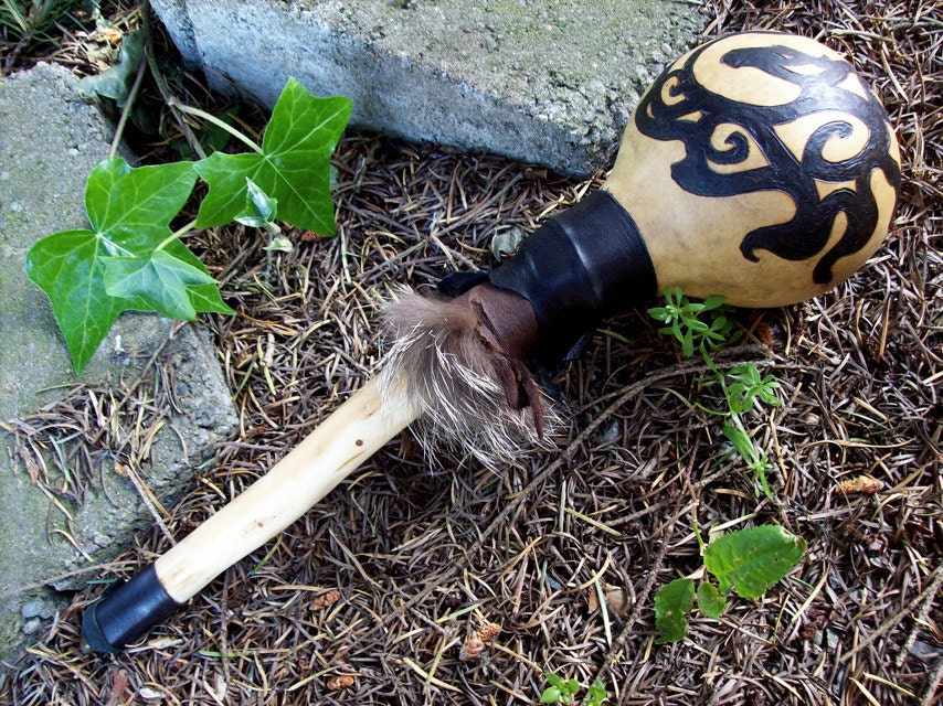 Wind Horse- Gourd Shaman Rattle