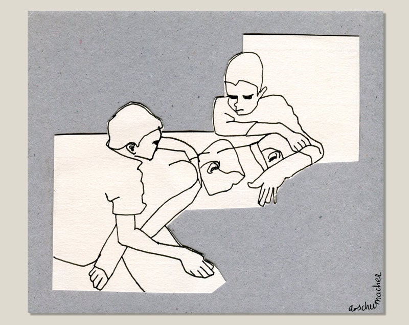 Brothers - An Original Artwork in Ink