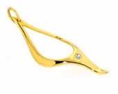 ANUBIS 18k Gold Pendant Diamond Pendant Egyptian Fine jewelry