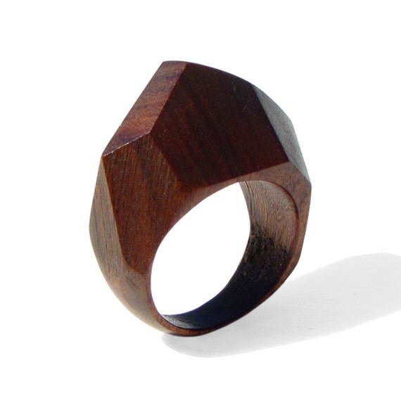 GEM - Palissander wood Ring OOAK