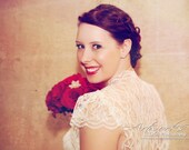 LACEY SUSAN  ---  Custom Order Ivory Bolero  --Any Size