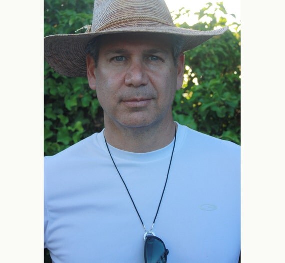 Men's Eyeglass Holders. Simple All Sterling Silver Personalized