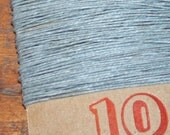 10 yards SLATE GREY waxed Irish linen thread