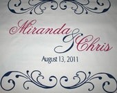 Wedding Aisle Runner Hand Painted Custom Designed - Deposit for any length and design