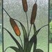 Cattails - Stained Glass Panel