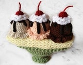 Banana Split Crochet Pattern