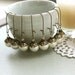 Special Price - Set of Four (4) Ivory Cream Pearl Dangle Earrings. Vintage Style, Antiqued Brass. Bridesmaids Gifts. Maid Of Honor.