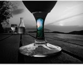 Sunset Cafe - 8x10 Fine Art Photo Print - Ios, Greece - Travel Photography