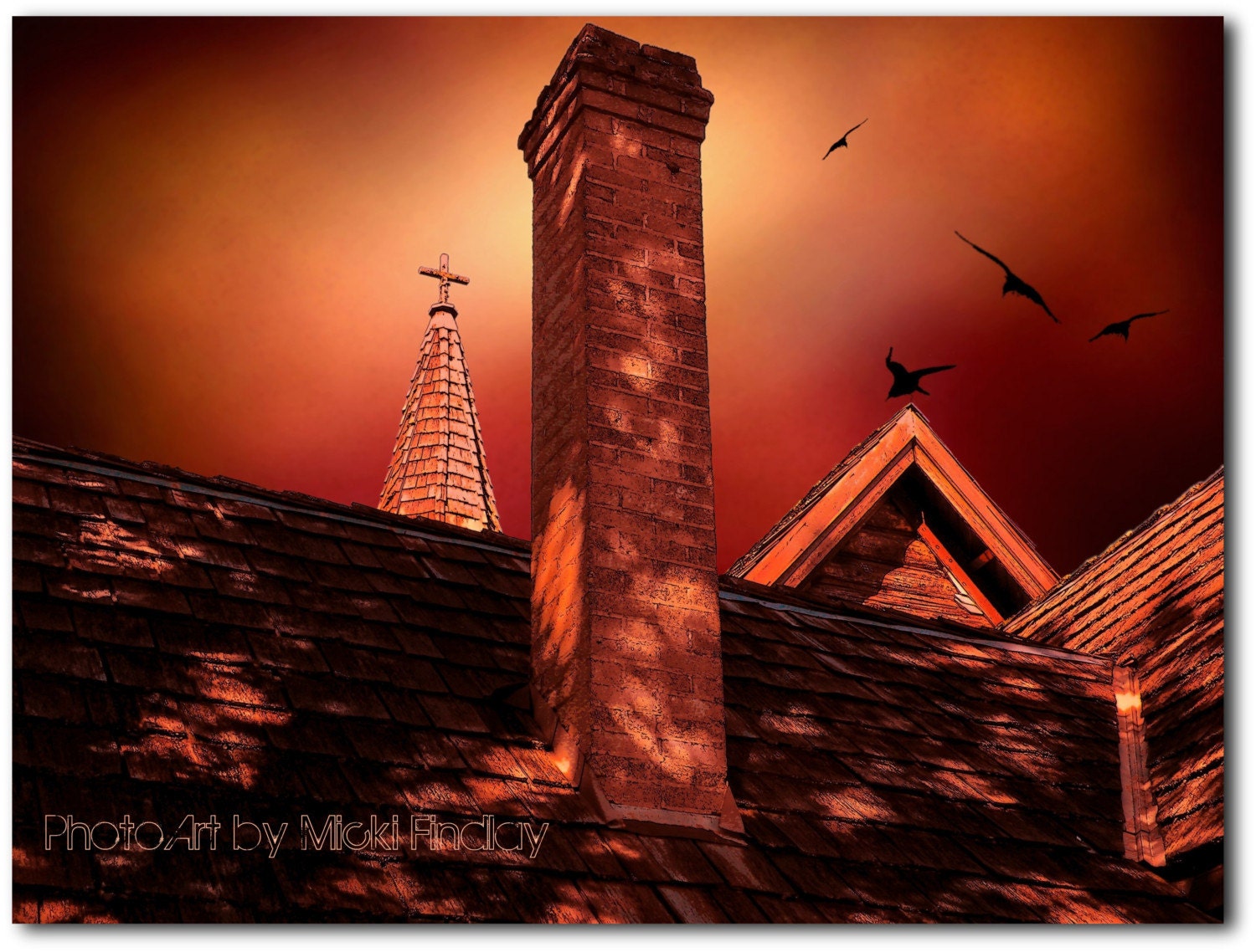 The Olde Steeple - 8 x 10 Fine Art Photo Print - St. Ann's in Parksville, BC