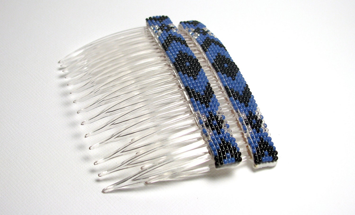 Beaded Hair Combs - Navajo-Beaded - Native American