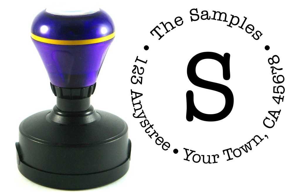 Self inking custom Personalized return address rubber stamp R17