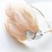 Pastel Feather Headband with Rhinestones Feather CHiC Headband TRIO Rhinestone - Wedding Bridal -Prom Dance Photography Prop