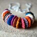Crochet Friendship Necklaces on Silver Chain. Two Necklaces. Chose Your Colors.