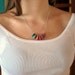Crochet Friendship Necklaces on Silver Chain. Two Necklaces. Chose Your Colors.
