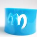 Acrylic Bracelet in Aqua Blue Custom Monogram