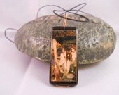 Waterhouse Mermaids bamboo tile Necklace