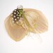 Cream and Sage Petite Peacock Clip